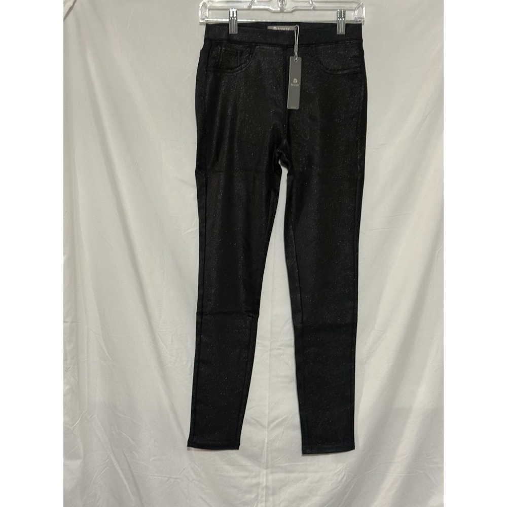 Tractr Sequin Skinny Jeans 4/27 Navy Pull On NWT Womens
